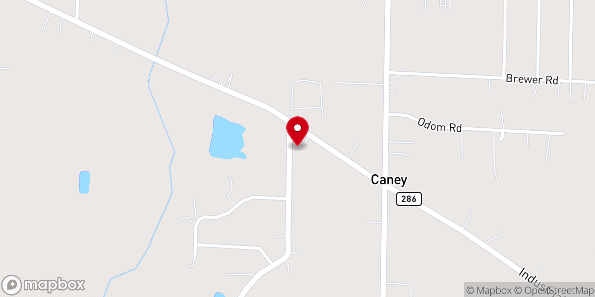 Map showing location of True Holiness Saints Center