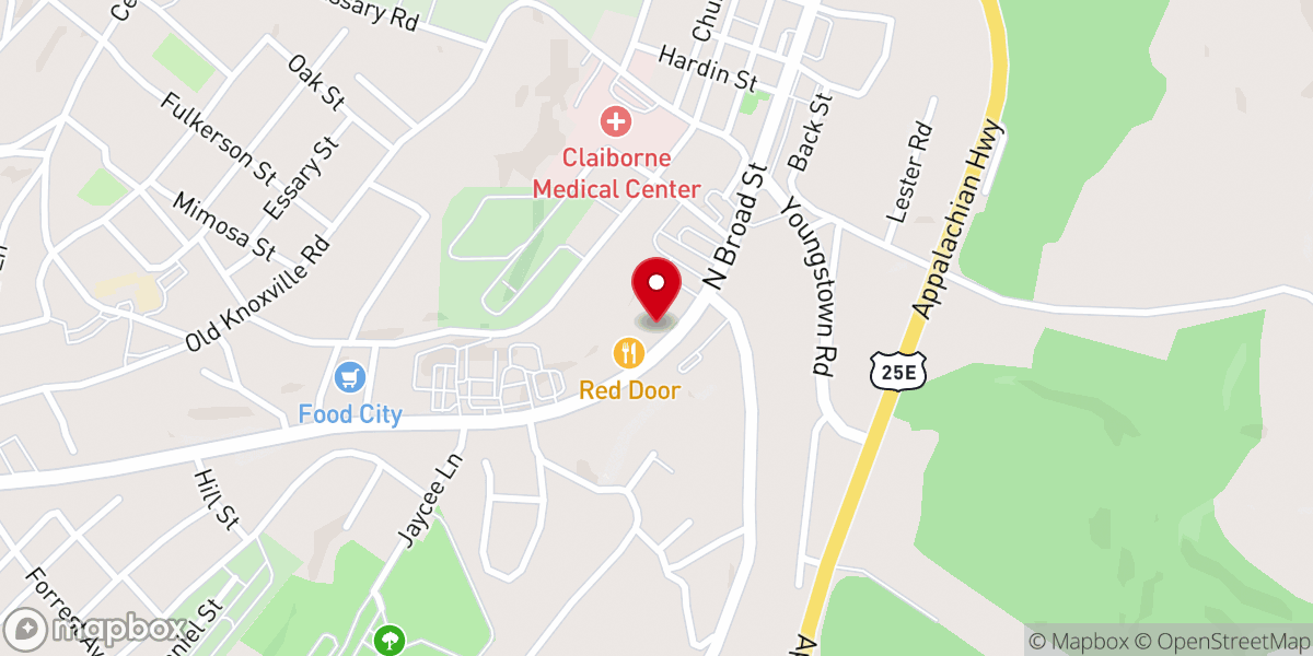 Map showing location of Shiloh Church