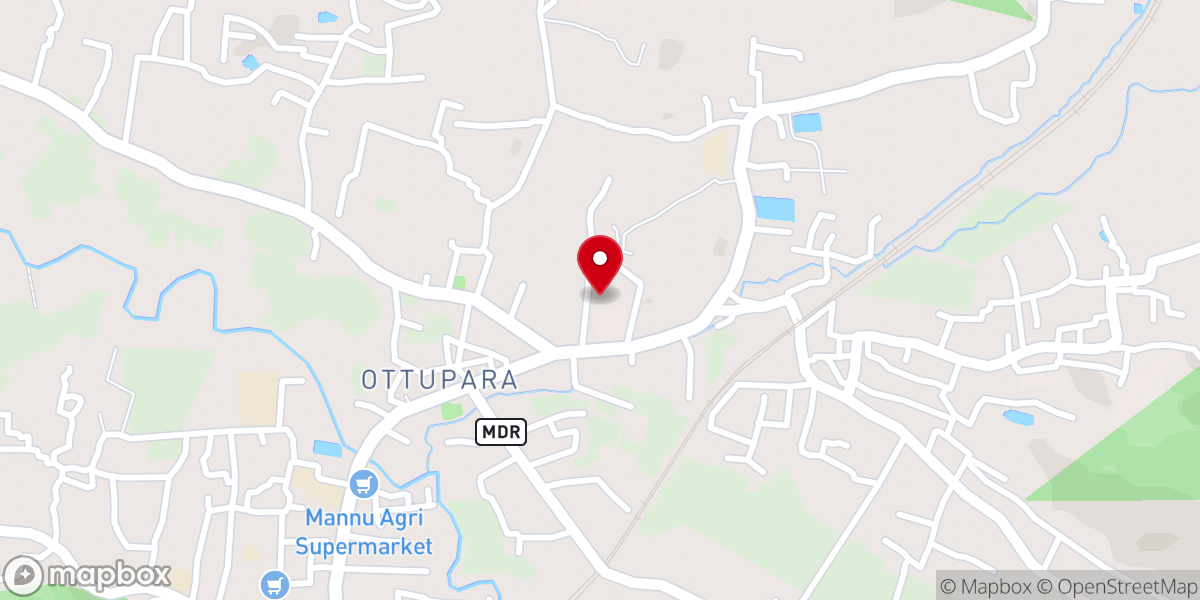 Map showing location of St. George Orthodox Church - Valiyapally