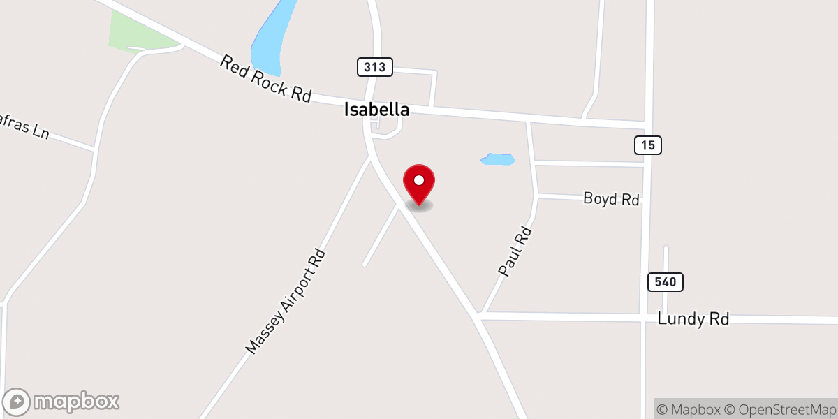 Map showing location of St Paul Baptist Church