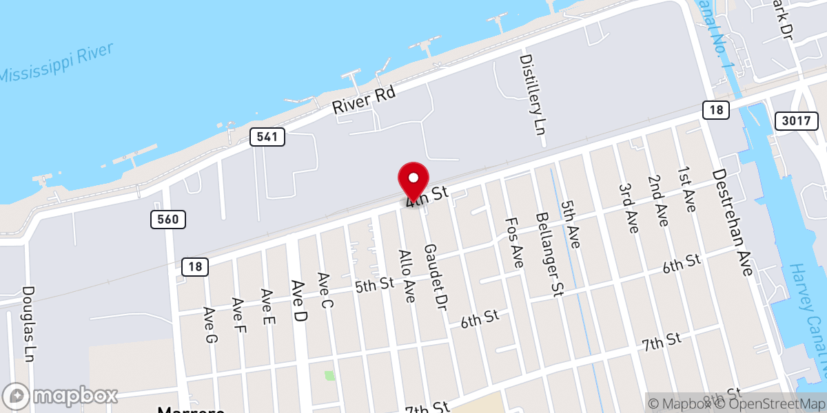 Map showing location of Ministerio Internacional Pentecostes