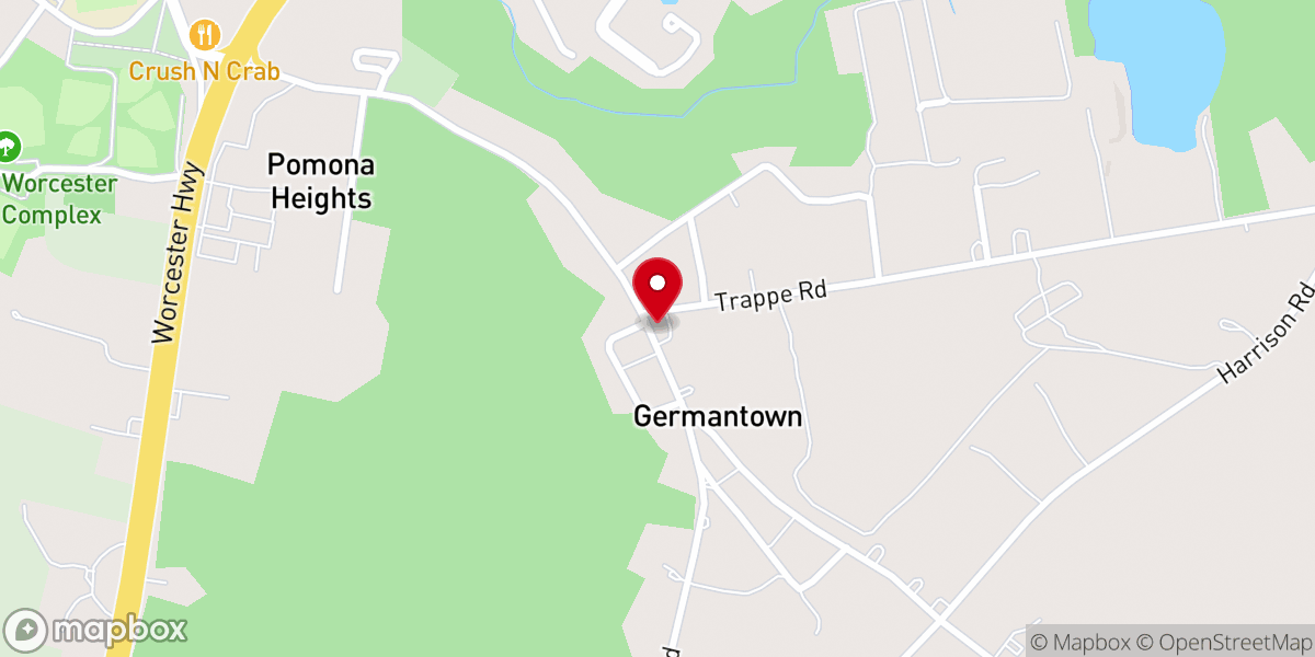 Map showing location of New Bethel United Methodist Church