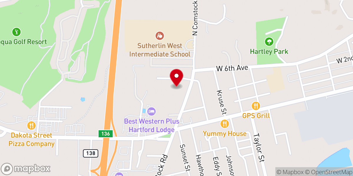 Map showing location of Saint Francis Community Kitchen - Food Distribution Center
