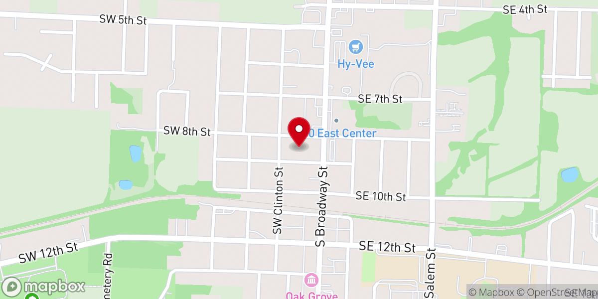 Map showing location of Faith Community Church