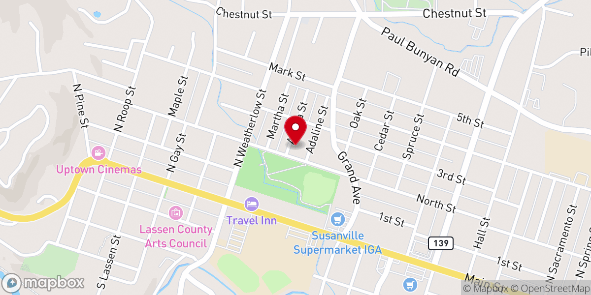 Map showing location of Good Shepherd Episcopal Church