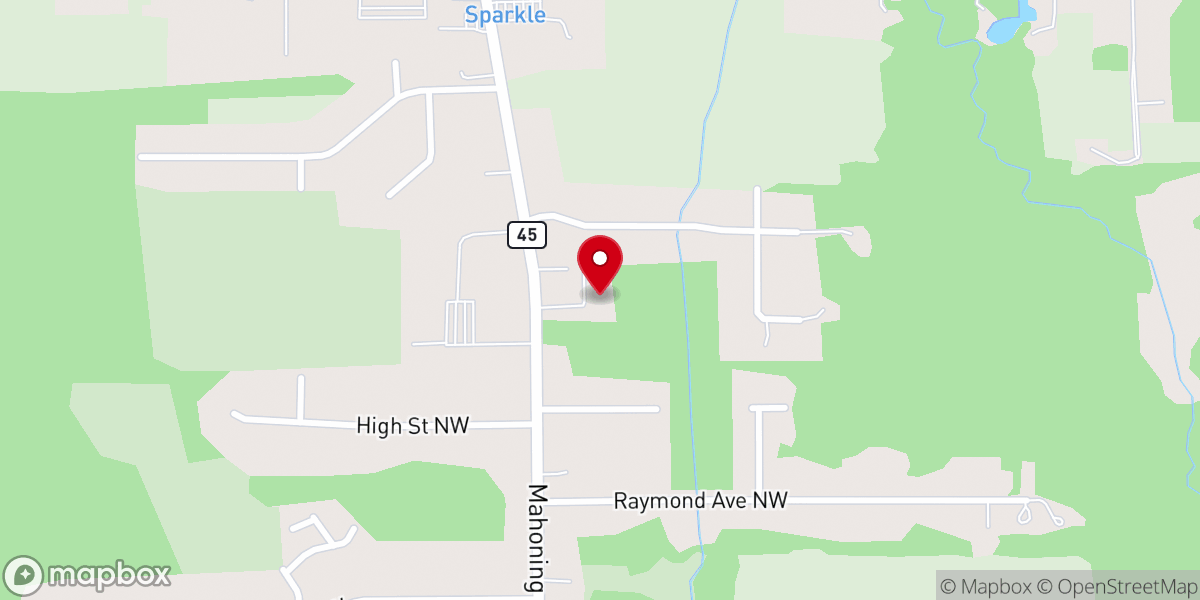 Map showing location of Grace Baptist Church