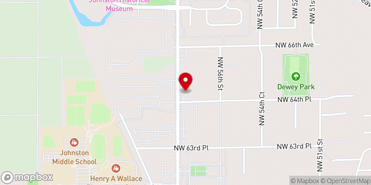 Map showing location of Trinity Presbyterian Reformed Church