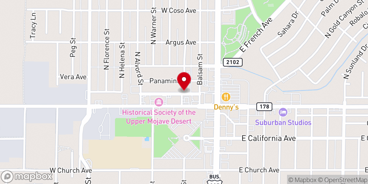 Map showing location of Unity Church