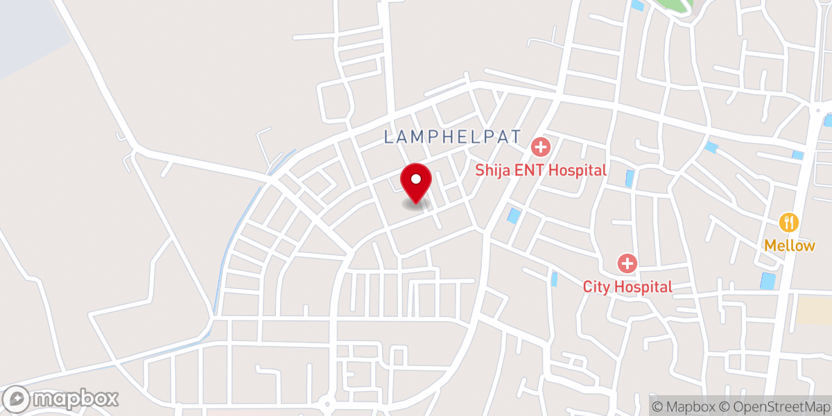 Map showing location of Independent Church Of India, Lamphelpat, Imphal