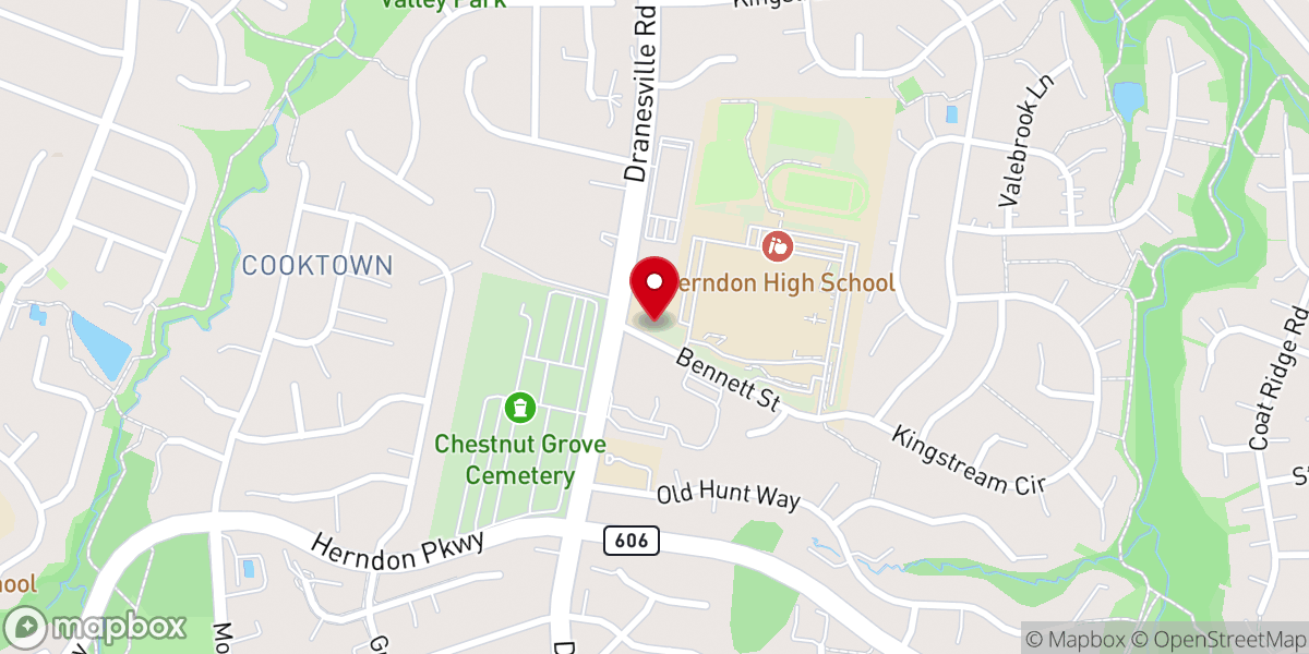 Map showing location of Grace Hill Church