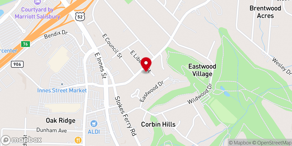 Map showing location of CrossLife Church