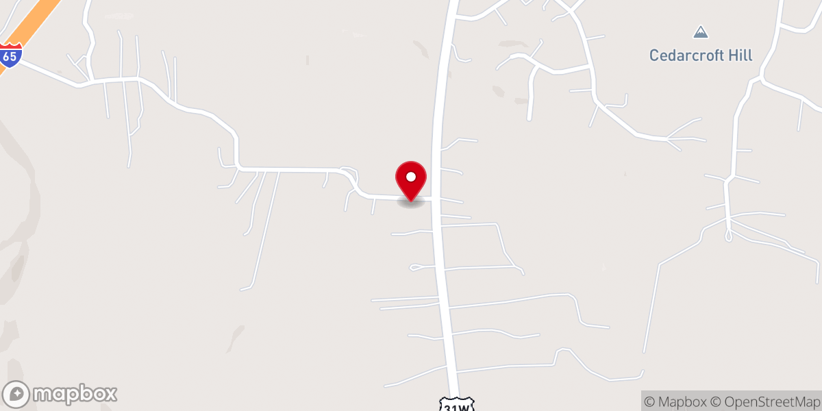 Map showing location of Prince of Peace Lutheran Church