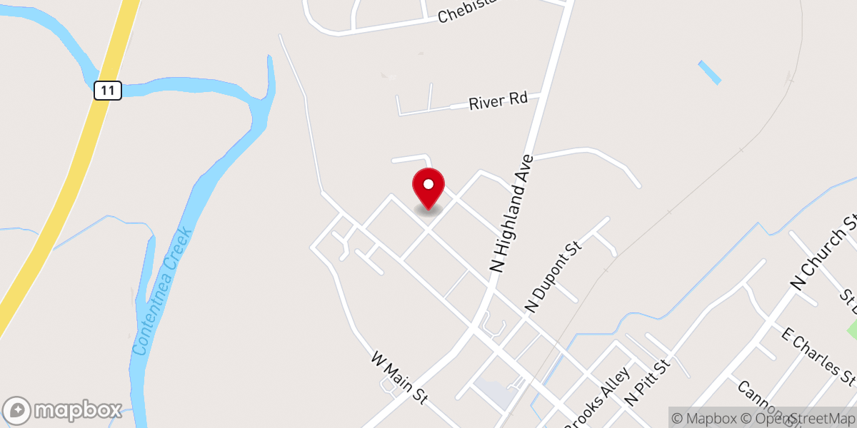 Map showing location of Legacy Church