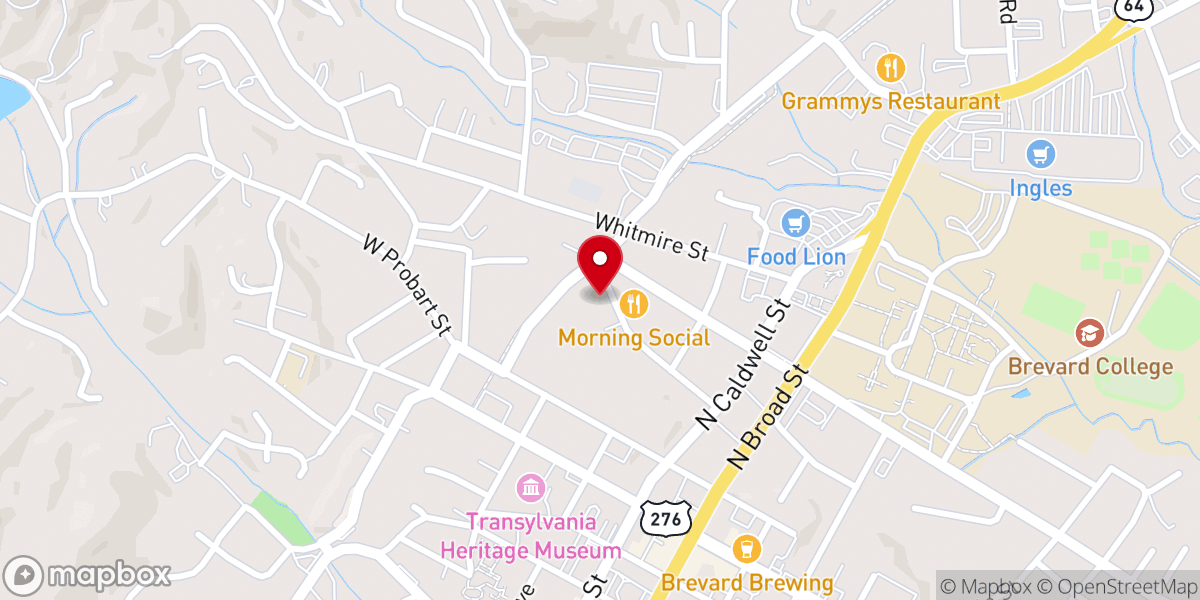 Map showing location of 185 King Street