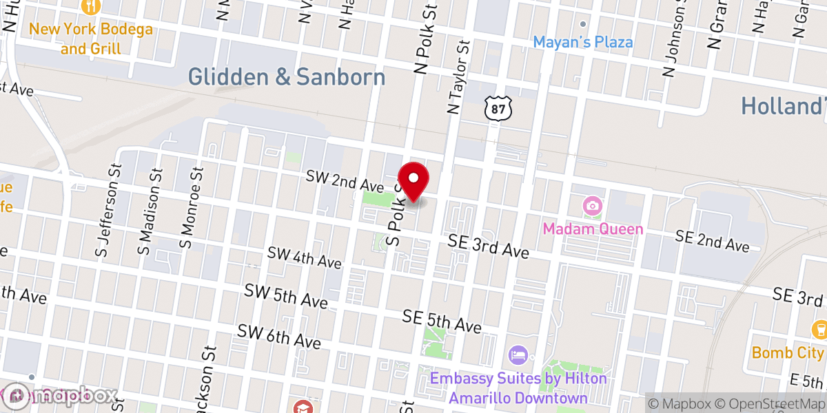 Map showing location of City Church Outreach Ministry