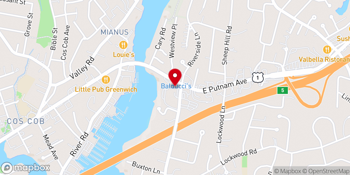 Map showing location of St. Catherine of Siena Church