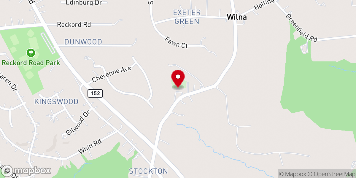 Map showing location of Union Chapel United Methodist Church