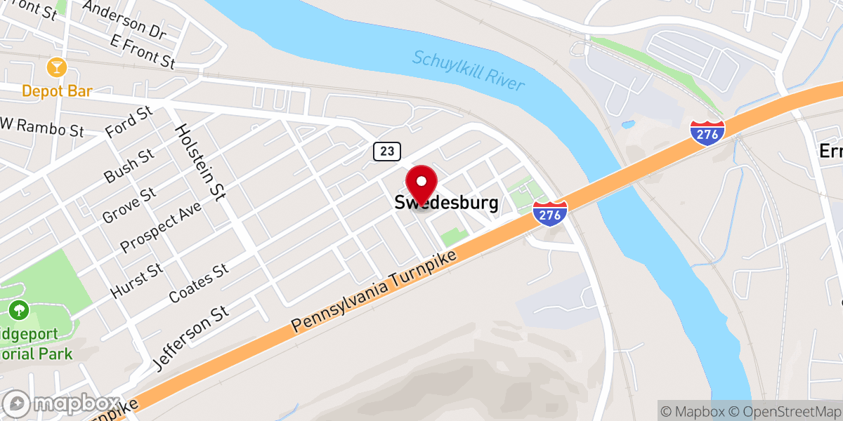 Map showing location of Sacred Heart Church