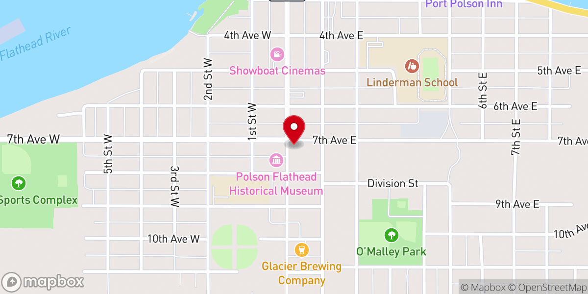 Map showing location of Calvary Baptist Church