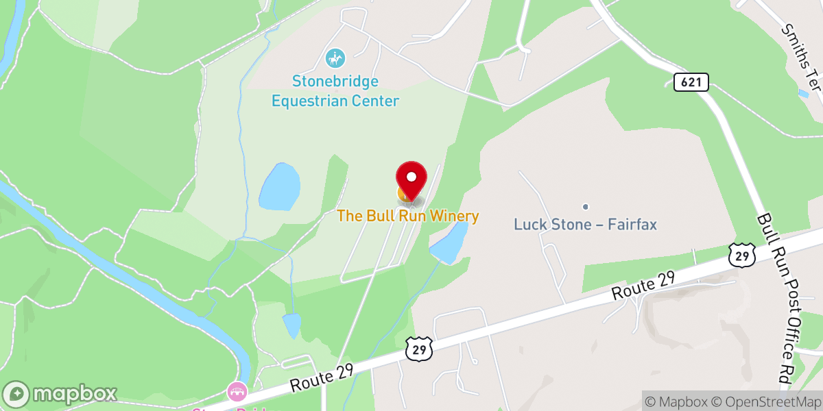 Map showing location of The Winery at Bull Run