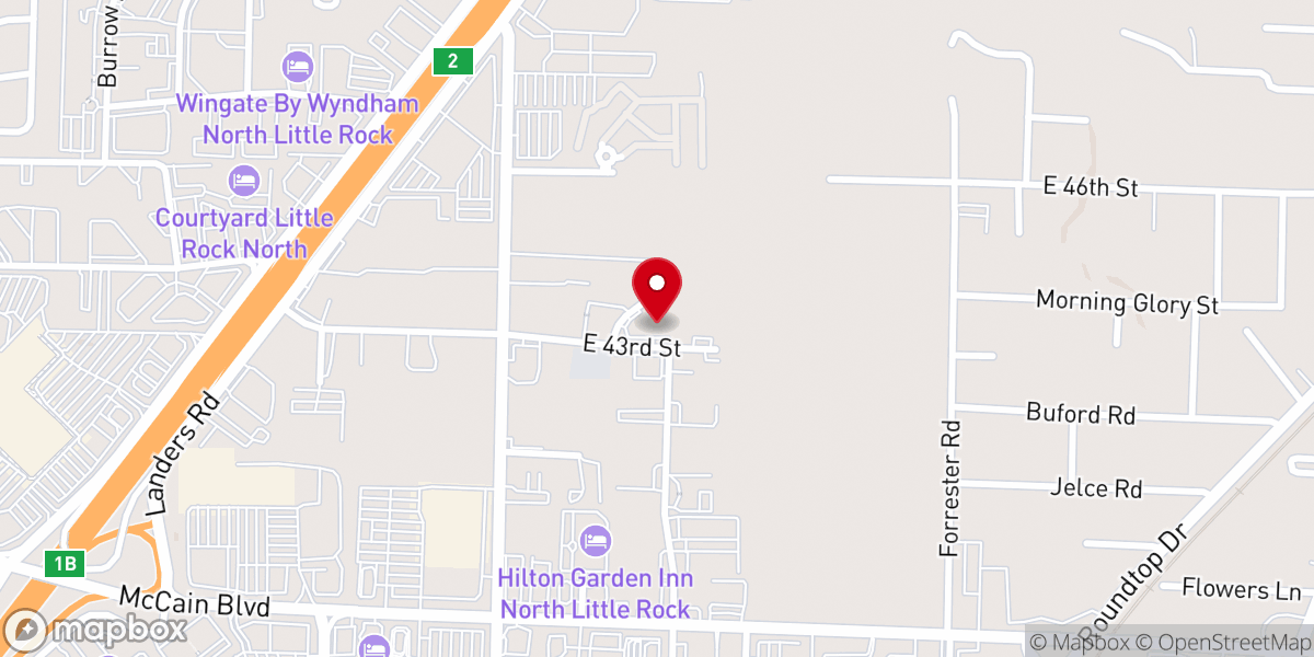 Map showing location of Journey Church