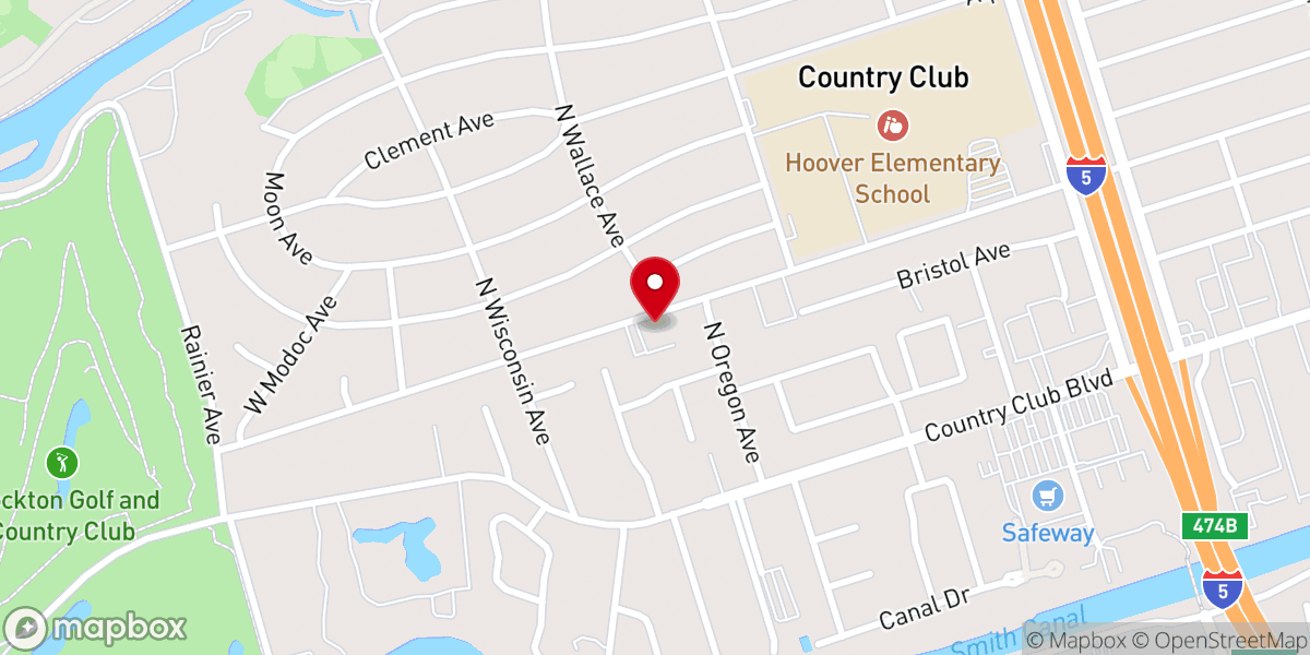 Map showing location of Michigan Heights Baptist Church