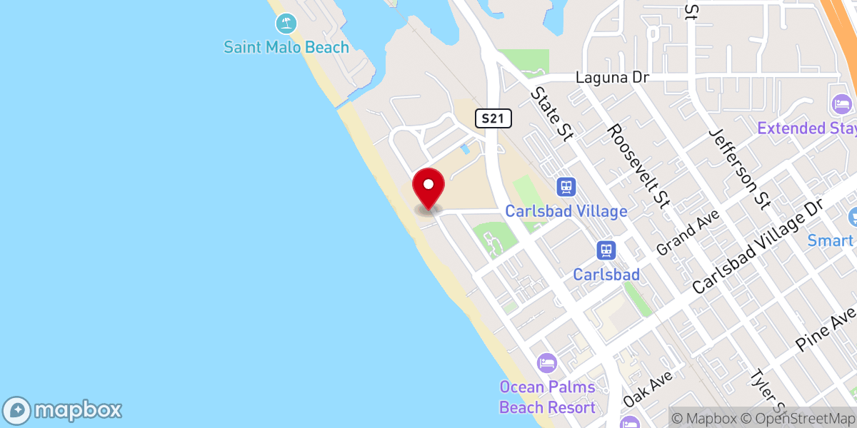 Map showing location of Oceanside United Reformed Church