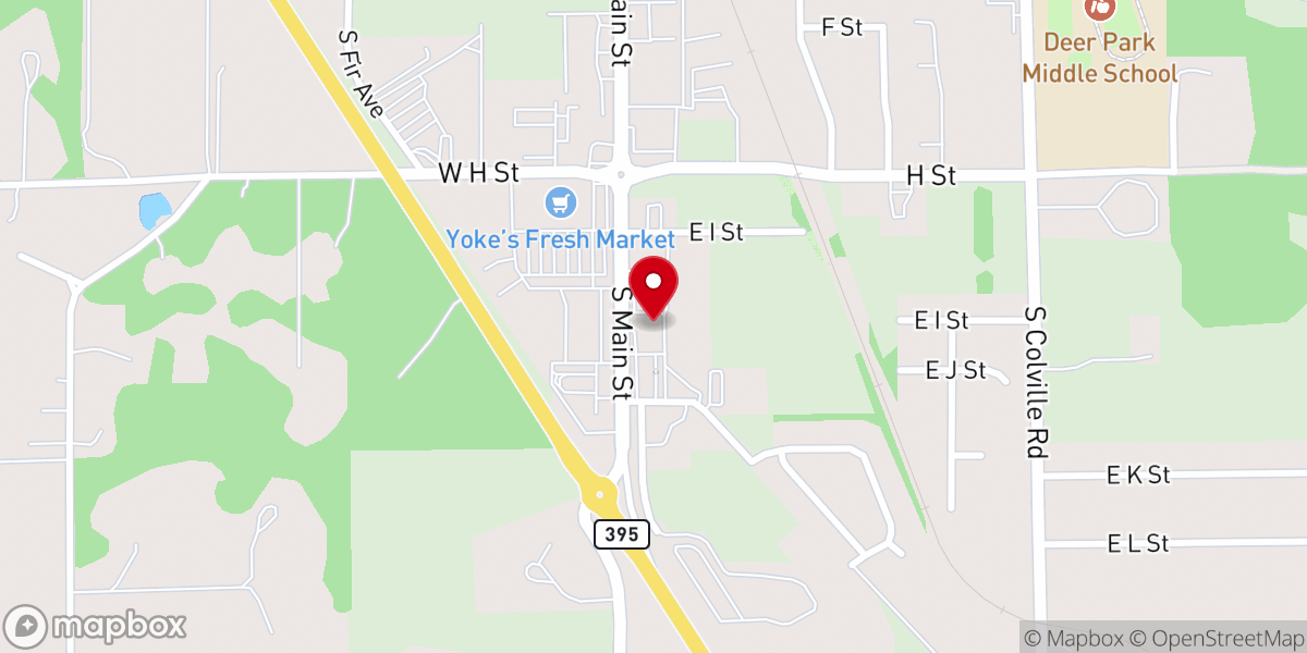 Map showing location of Redeemed Baptist Church