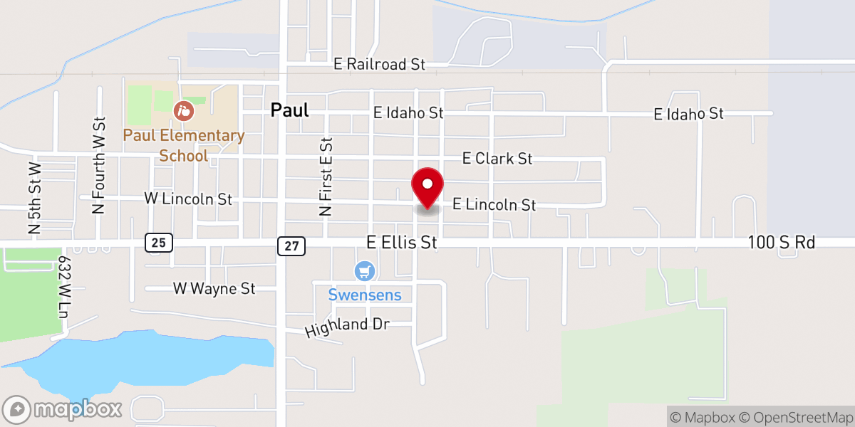 Map showing location of Hope Community Church