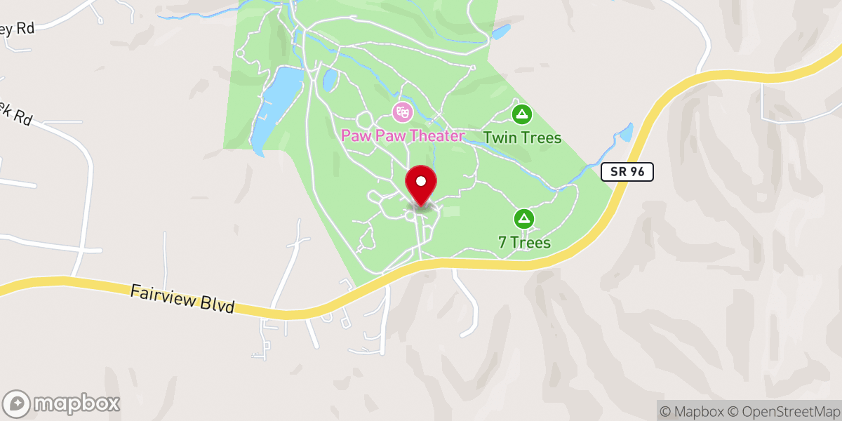 Map showing location of Camp Marymount