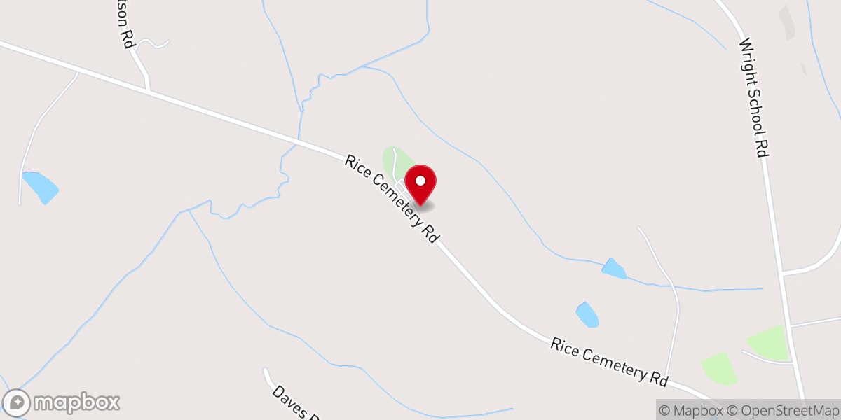 Map showing location of Pleasant Hill Baptist Church
