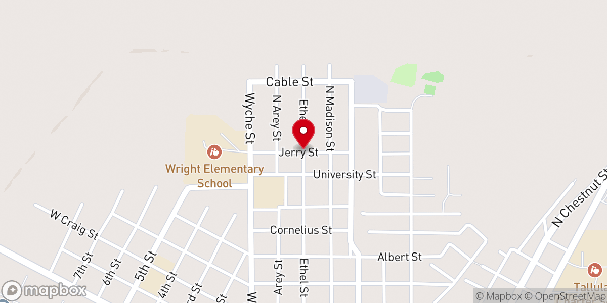 Map showing location of Lighthouse Christian Church