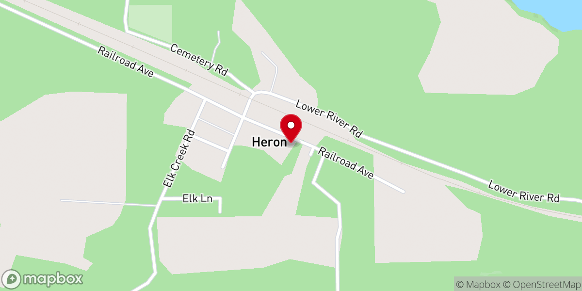 Map showing location of Heron Seventh-day Adventist Church