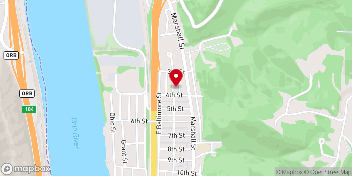 Map showing location of St James Catholic Church