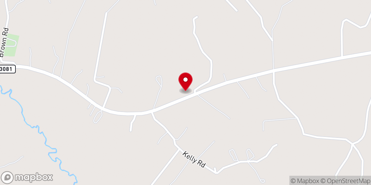 Map showing location of China Grove Baptist Church