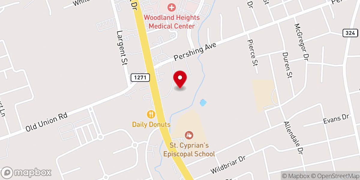 Map showing location of St. Cyprian's Episcopal Church