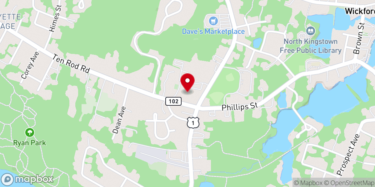 Map showing location of St. Bernard Church