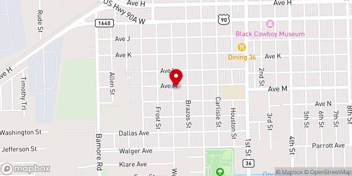 Map showing location of St. John's United Church of Christ