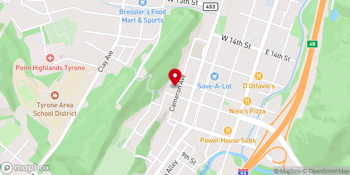Map showing location of St Matthew Catholic Church