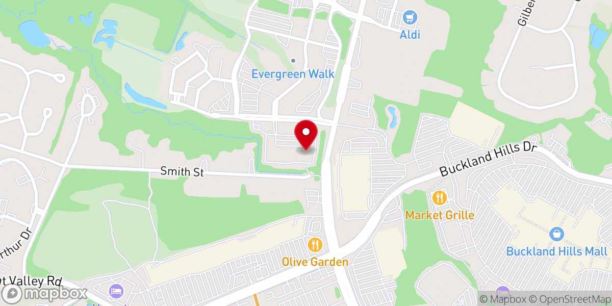 Map showing location of Evergreen Walk Park