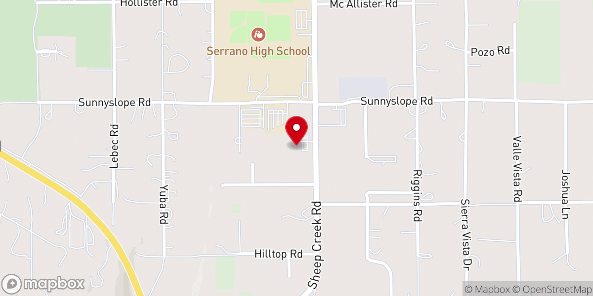 Map showing location of Saint Junipero Serra