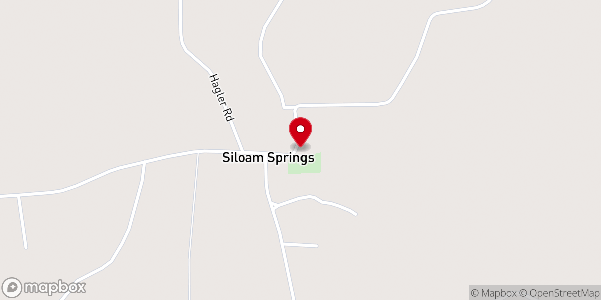 Map showing location of Siloam Springs Methodist Church