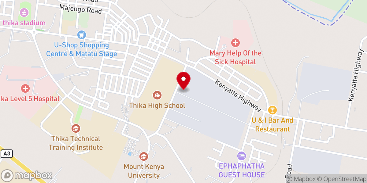 Map showing location of Jubilee Evangelistic Ministry Church