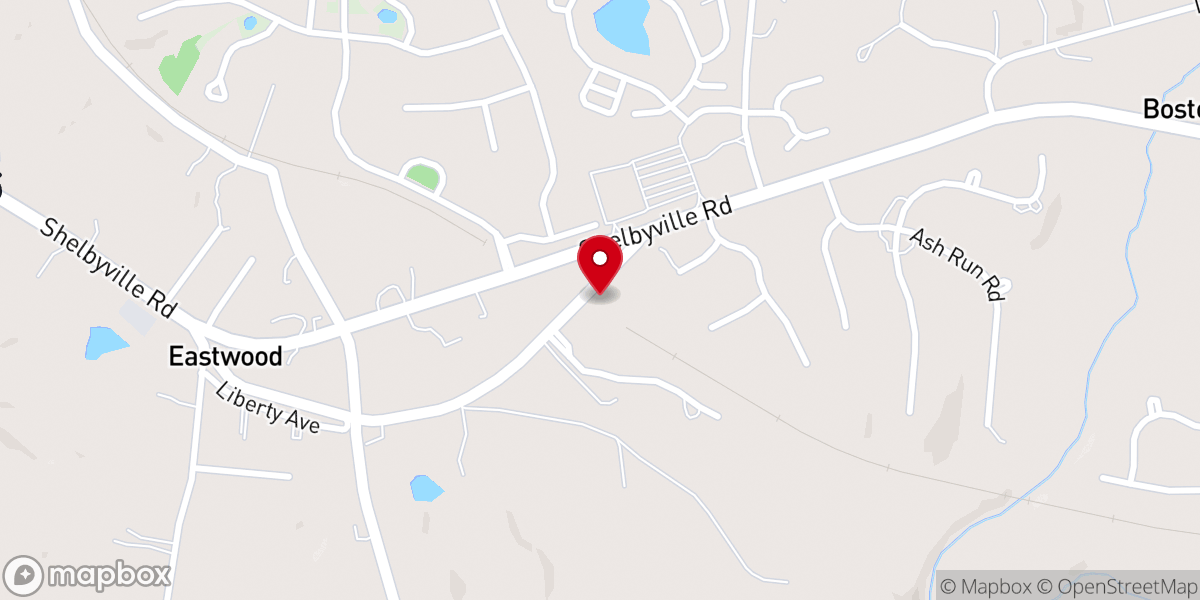 Map showing location of Eastwood Christian Church