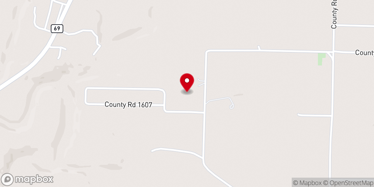 Map showing location of East Cullman Baptist Association