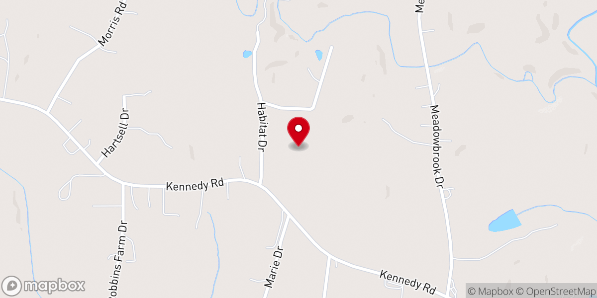 Map showing location of Darren Maracin Evangelistic Association