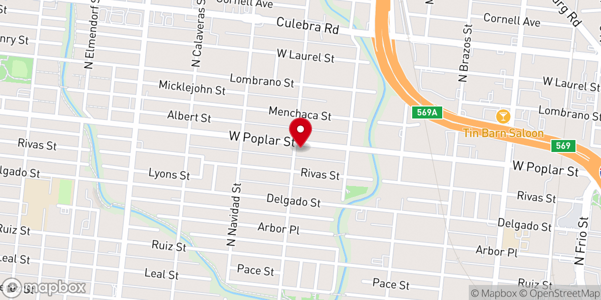 Map showing location of West Mount Nebo Baptist Church