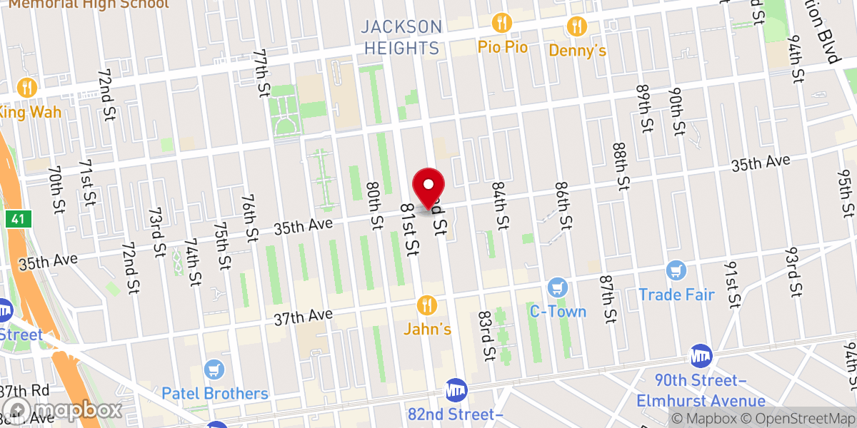 Map showing location of Flushing Spanish Seventh-Day Adventist Church