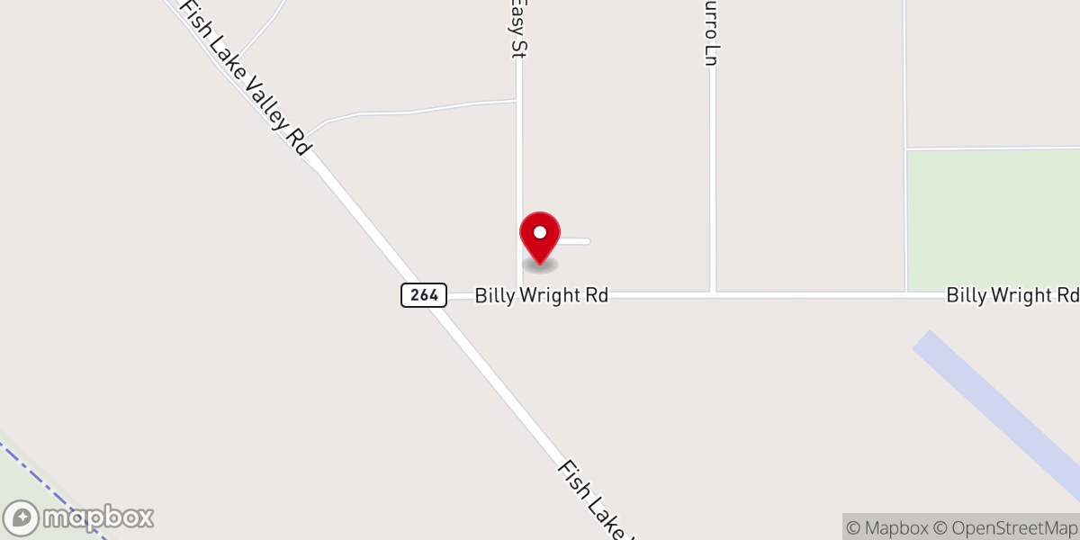 Map showing location of Fish Lake Valley Baptist Mission