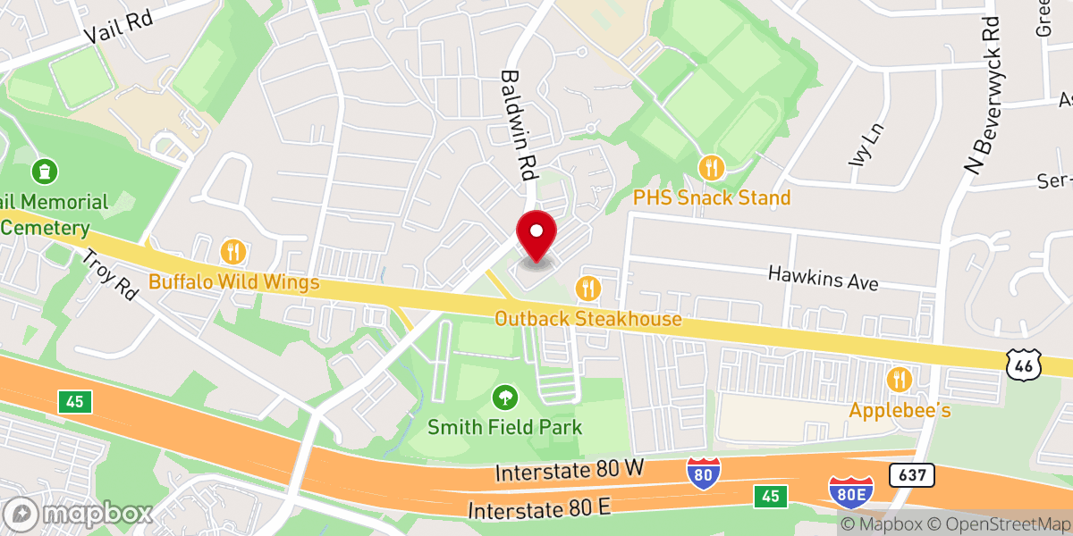 Map showing location of Saint Peter the Apostle Church